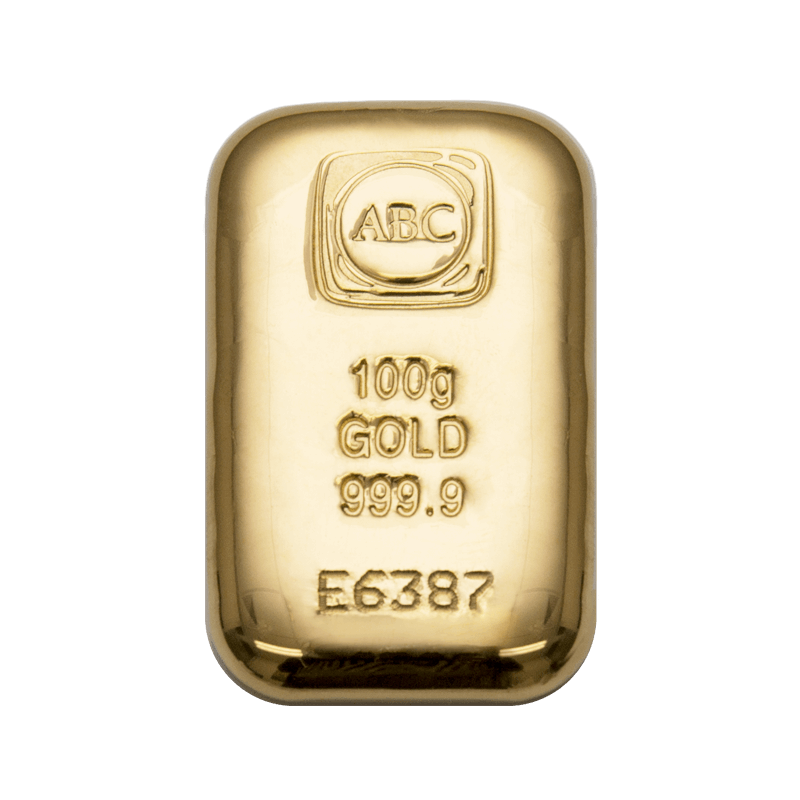 Buy GBA 100g Gold Cast 9999 Gold Bullion Australia