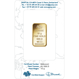 PAMP 10g Gold Minted 9999 PAMP 10g Gold Minted 9999