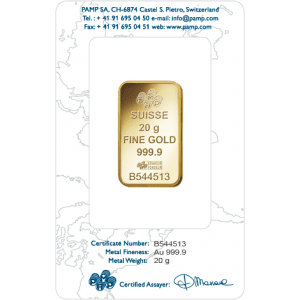 PAMP 20g Gold Mint PAMP 20g Gold Mint