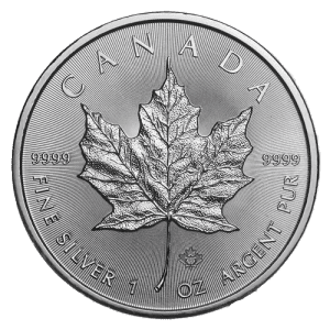 1oz Royal Canadian Mint Maple Silver Coin - Random Dates