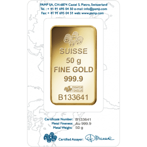 PAMP 50g Gold Mint PAMP 50g Gold Mint