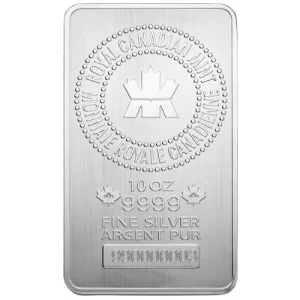 Royal Canadian 10oz Silver Minted Bar - Buyback