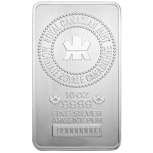 Royal Canadian 10oz Silver Minted Bar - Buyback