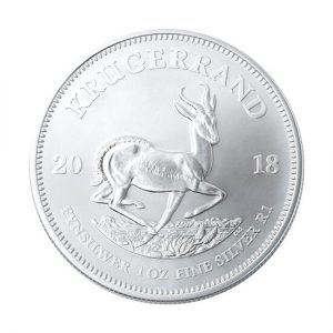 South African Mint 1oz Silver Bullion Krugerrand Coin