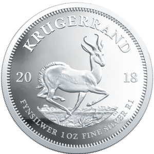 South African Mint 1oz Silver Bullion Krugerrand Coin