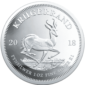 South African Mint 1oz Silver Bullion Krugerrand Coin