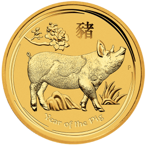 Perth Mint 1oz Gold 2019 Year of the Pig Lunar Coin Perth Mint 1oz Gold 2019 Year of the Pig Lunar Coin