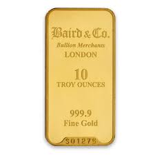 Baird & Co 10oz Gold Minted 9999 Baird & Co 10oz Gold Minted 9999