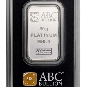 ABC 50g Platinum Minted Bar ABC 50g Platinum Minted Bar