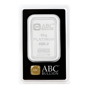 ABC 50g Platinum Minted Bar
