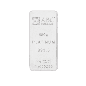 ABC 500g Platinum Minted Bar