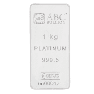 ABC 1kg Platinum Minted Bar