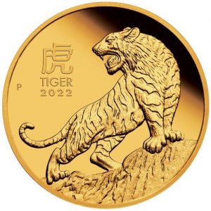Perth Mint 1/4oz Gold 2022 Year of the Tiger Lunar Coin