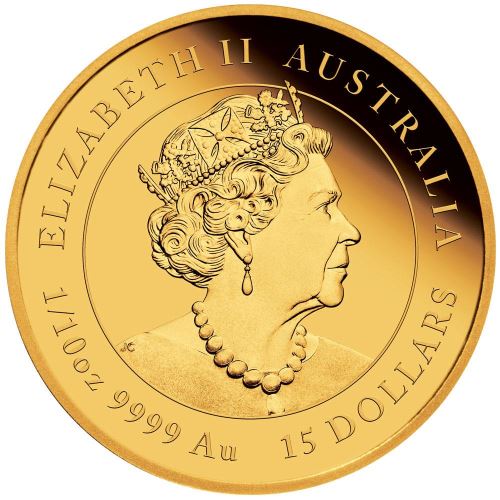 Perth Mint 1/10oz Gold 2022 Year of the Tiger Lunar Coin