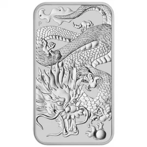 Perth Mint 1oz Silver Rectangular Dragon coin Perth Mint 1oz Silver Rectangular Dragon coin