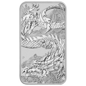 Perth Mint 1oz Silver Rectangular Dragon coin