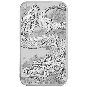 Perth Mint 1oz Silver Rectangular Dragon coin Perth Mint 1oz Silver Rectangular Dragon coin