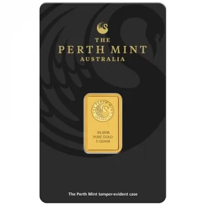 Perth Mint 5g Minted Gold Bar