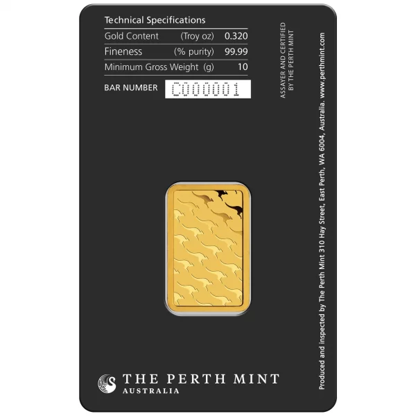 Perth Mint 10g Minted Gold Bar