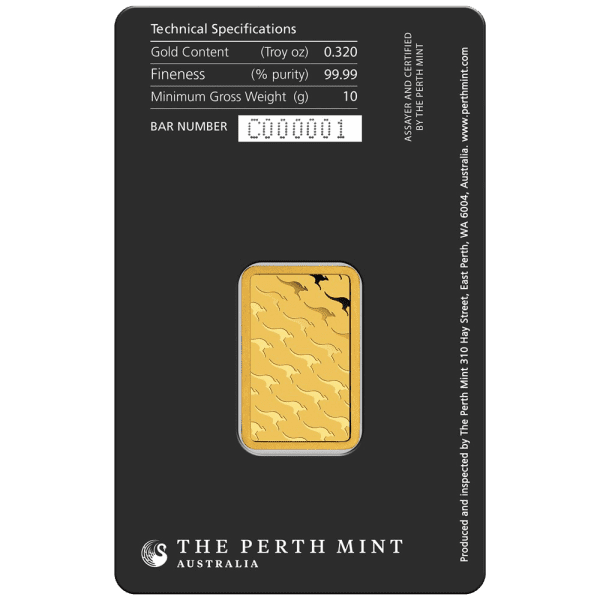 Perth Mint 10g Minted Gold Bar