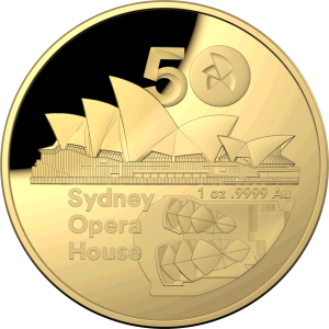 Royal Australian Mint 1oz 50th Anniversary Of The Sydney Opera House Gold Coin - In Capsule Only