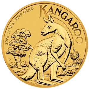 Perth Mint 1/10oz Gold Coin Kangaroo - Random Dates