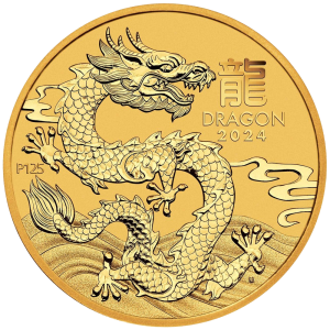 Perth Mint 1/10oz Year of the Dragon Gold Coin 2024