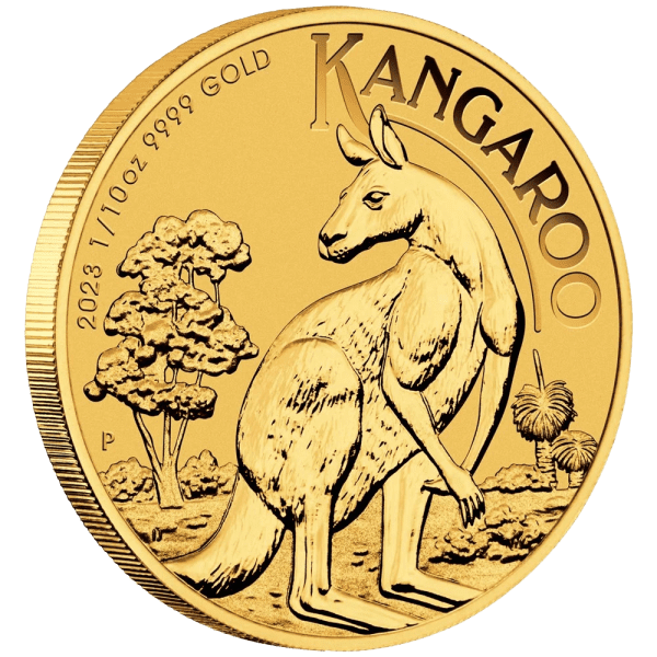 Perth Mint 1/10oz Gold Kangaroo coin