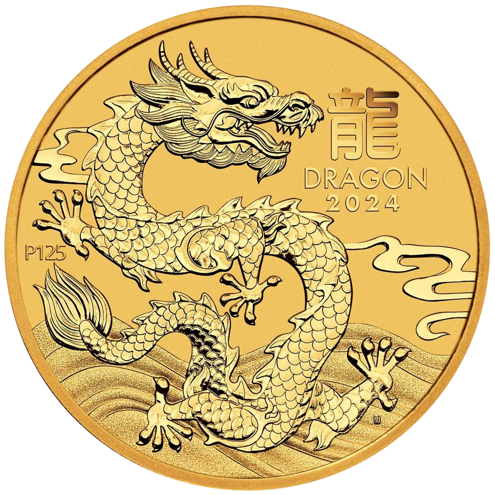 Perth Mint 1/4oz Year of the Dragon Gold Coin 2024
