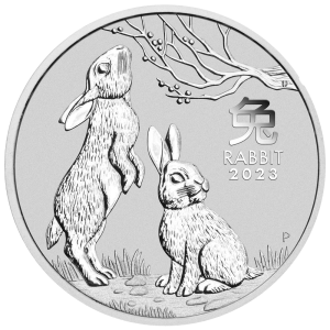Perth Mint 1/2oz 2023 Lunar Rabbit Silver Coins - Limited stock