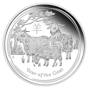 Perth Mint 1/2oz 2015 Lunar Goat Silver Coins - Limited stock