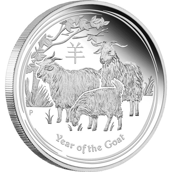 Perth Mint 1/2oz 2015 Lunar Goat Silver Coins - Limited stock