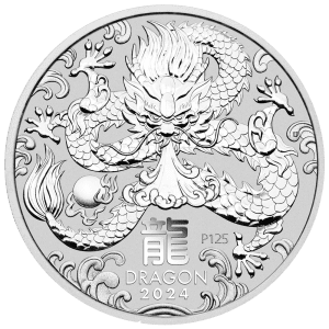 Perth Mint 1oz Year of the Dragon Silver Coin 2024 Perth Mint 1oz Year of the Dragon Silver Coin 2024