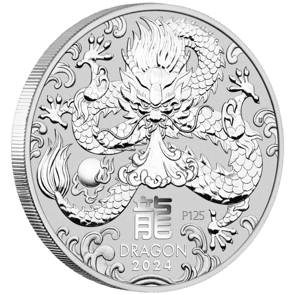 Perth Mint 1oz Year of the Dragon Silver Coin 2024