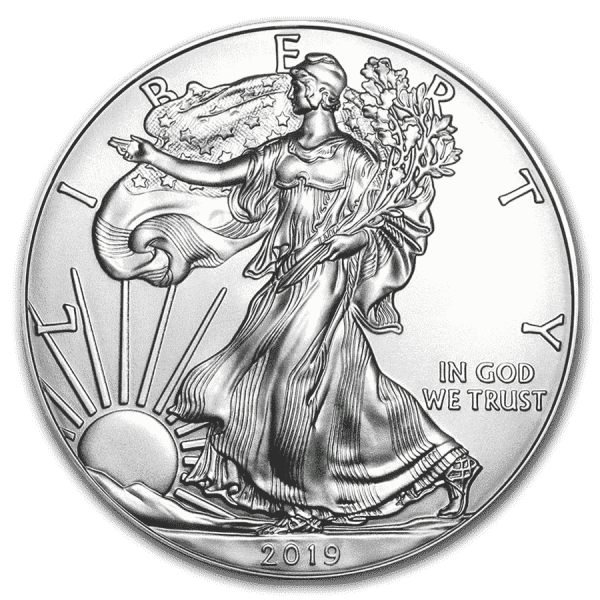 1oz Silver US Eagle coins - Random Dates