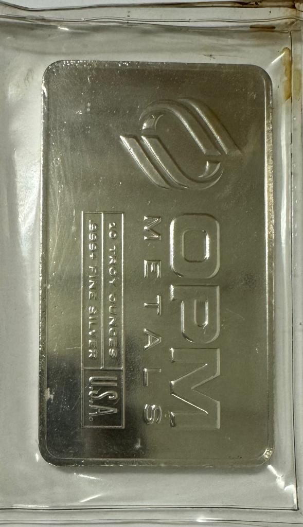 OPM Metals 10oz Silver Minted Bar - Buyback
