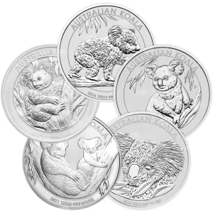 Perth Mint 1kg Koala Silver Coins - Random Dates