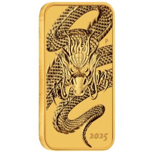 Perth Mint 2025 1oz Dragon Rectangular Gold Coin