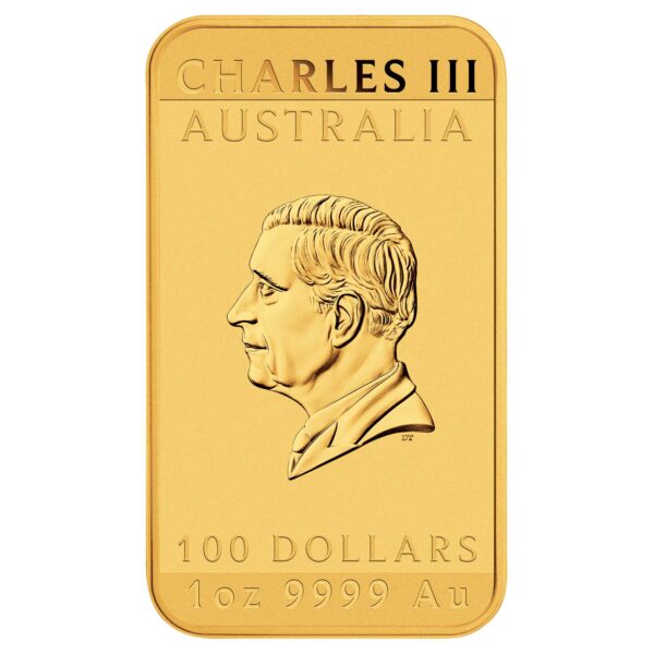 Perth Mint 2025 1oz Dragon Rectangular Gold Coin