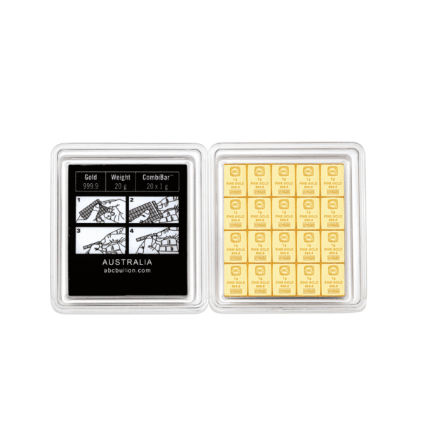 ABC 20x1g Minted Gold CombiBar