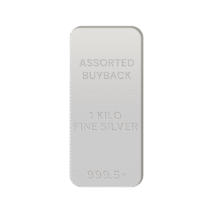 Generic 1kg Silver Cast Bar 999