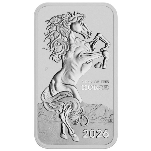 1oz Perth Mint Horse Rectangular Silver Coin – 2026