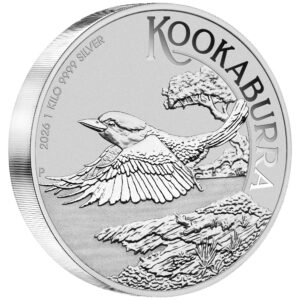 1kg Perth Mint Kookaburra Silver Coin - Random Dates