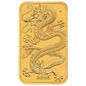 Perth Mint 1oz Dragon Rectangular Gold Coin - 2026