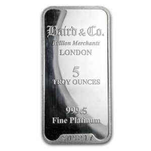 Generic 5oz Platinum Minted Bar