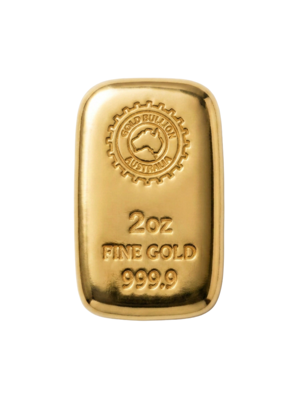 GBA 2oz Gold Cast Bar 9999