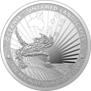 1oz ABC Thorny Lizard Silver Coin - Untamed Landscapes Series