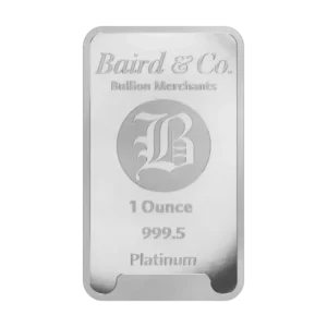 Generic 1oz Platinum Minted Bar